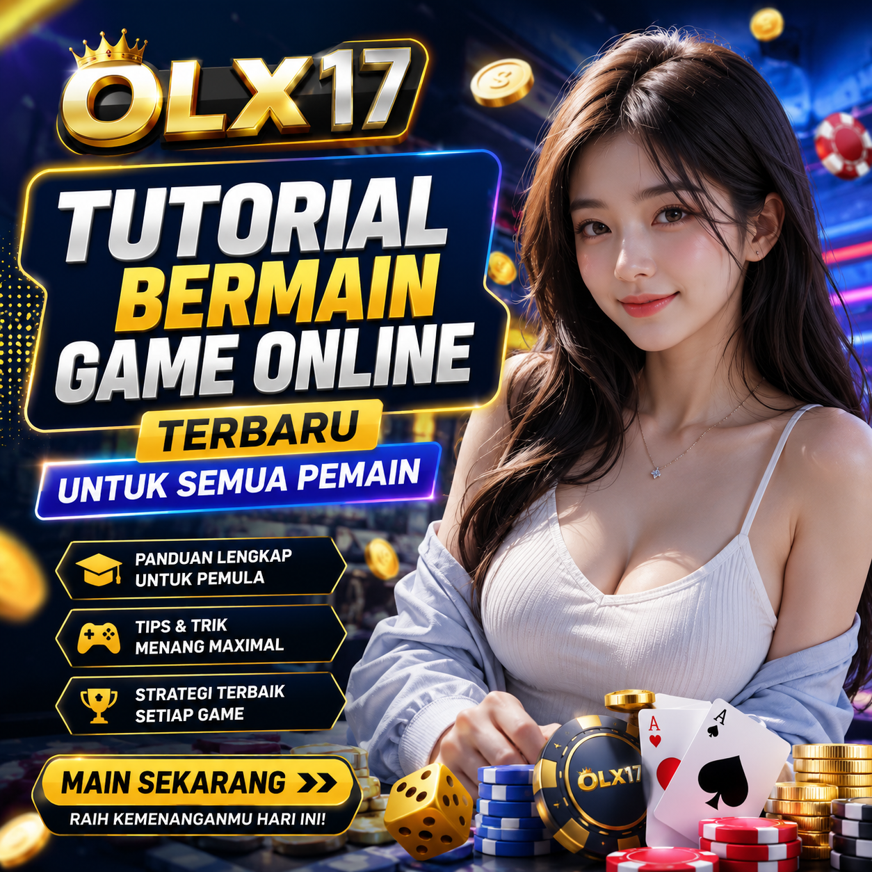 Thumbnail 1 of 3, Poster, OLX17 » Cara Bermain Game Online dengan Teknik yang Lebih Efisien designed and sold by OLX17.